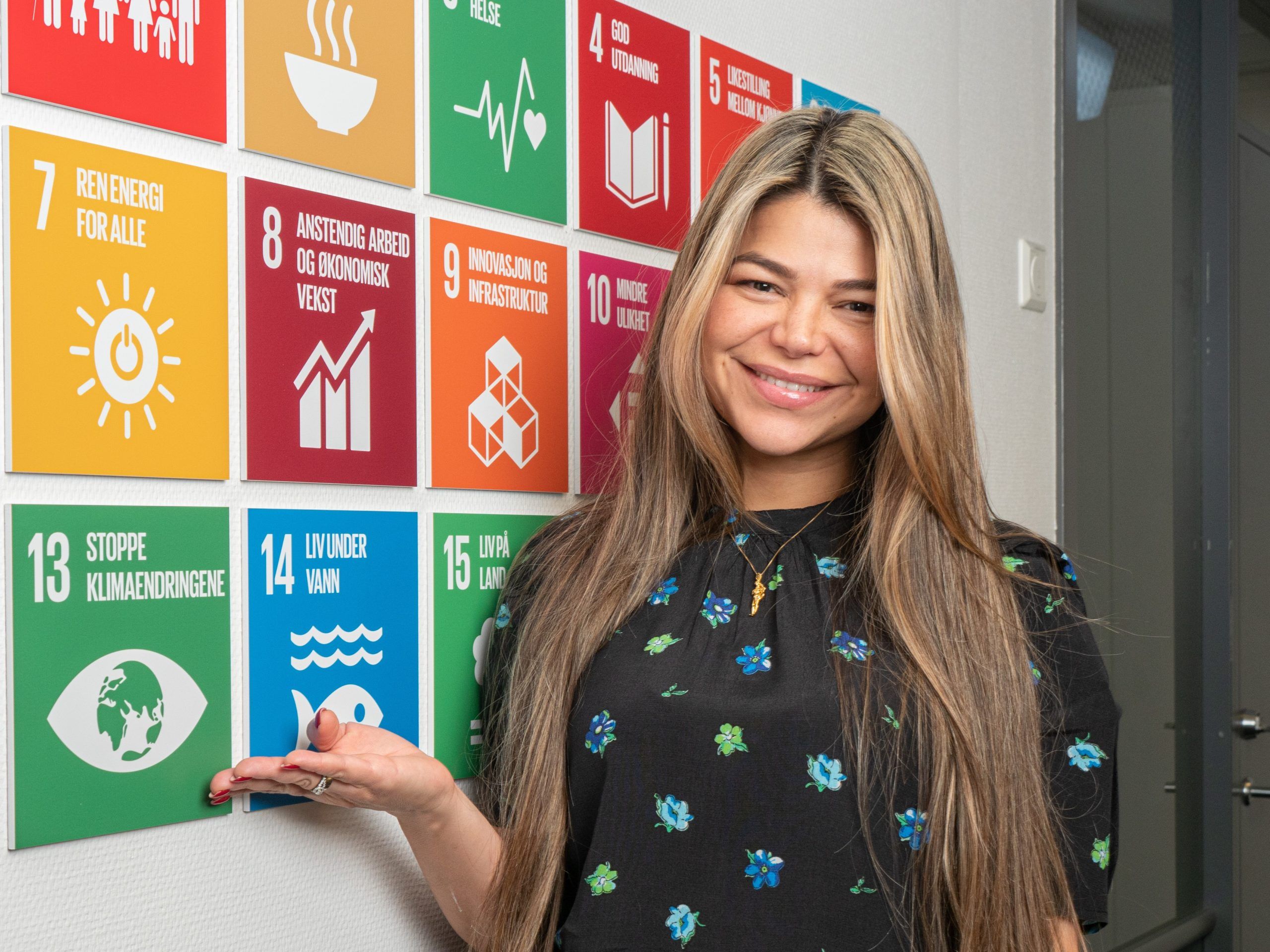 Elizabeth Rojas foran Bærekraftmålene